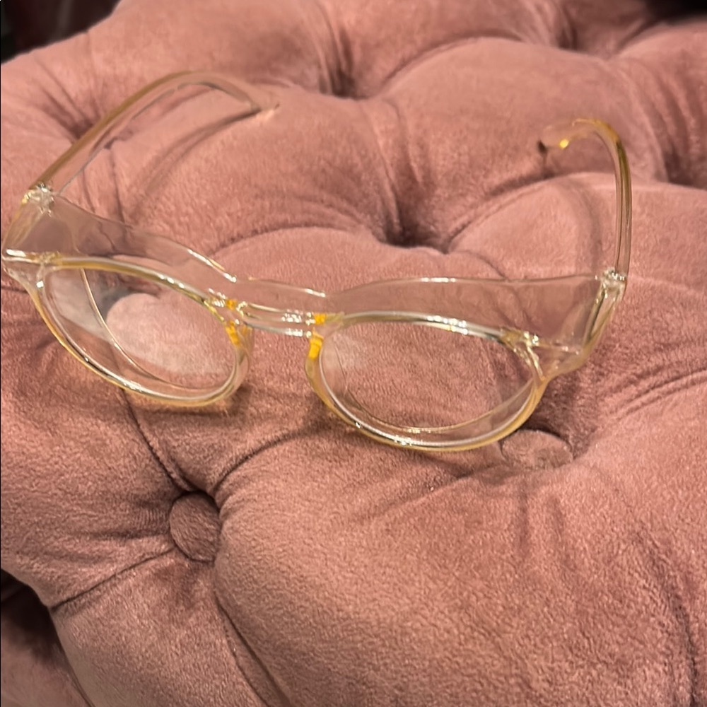 Clear Round Plastic Safety Glasses